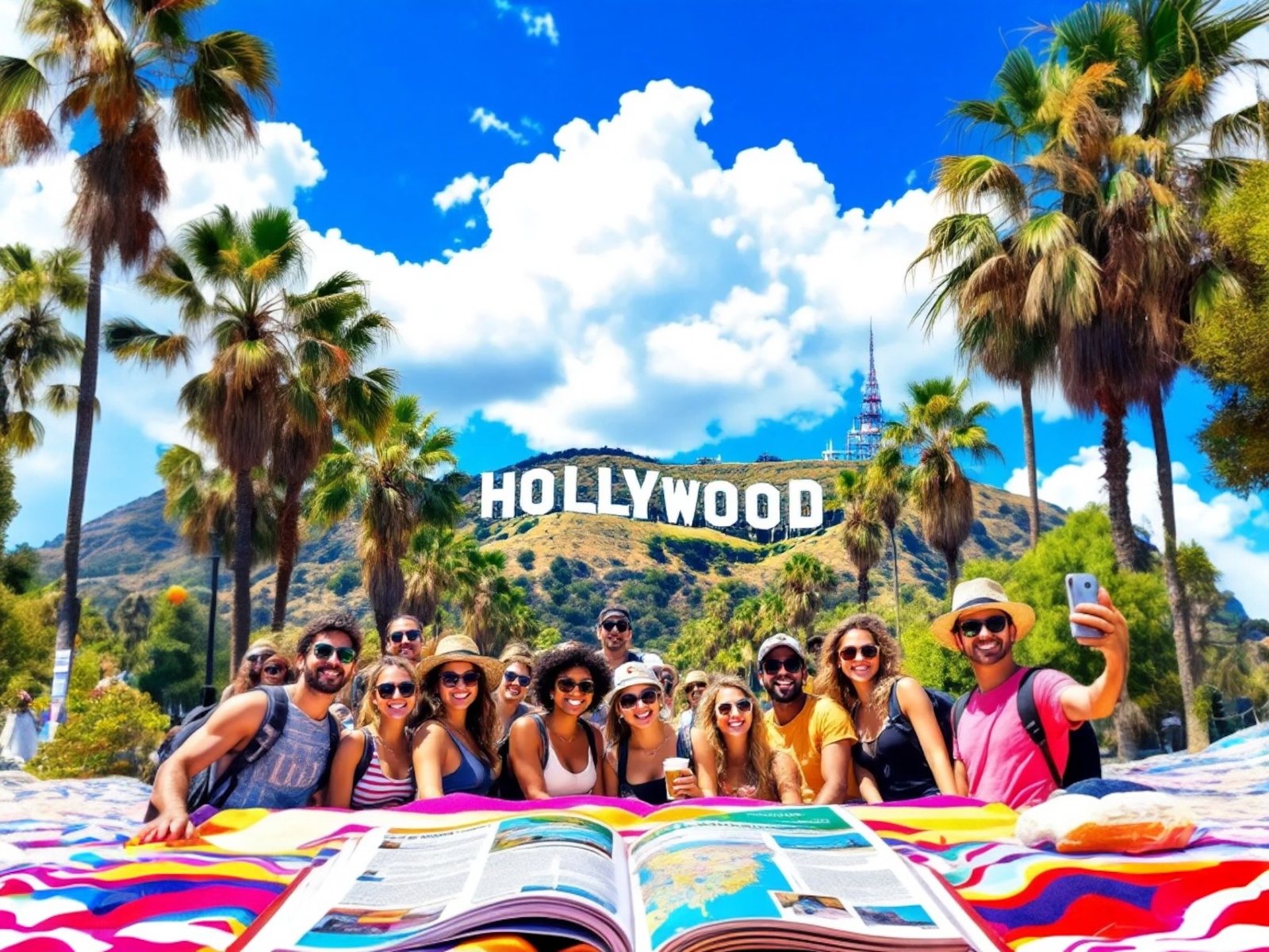Explore Top Attractions in Los Angeles including Hollywood Sign, Santa Monica Pier, and Downtown LA