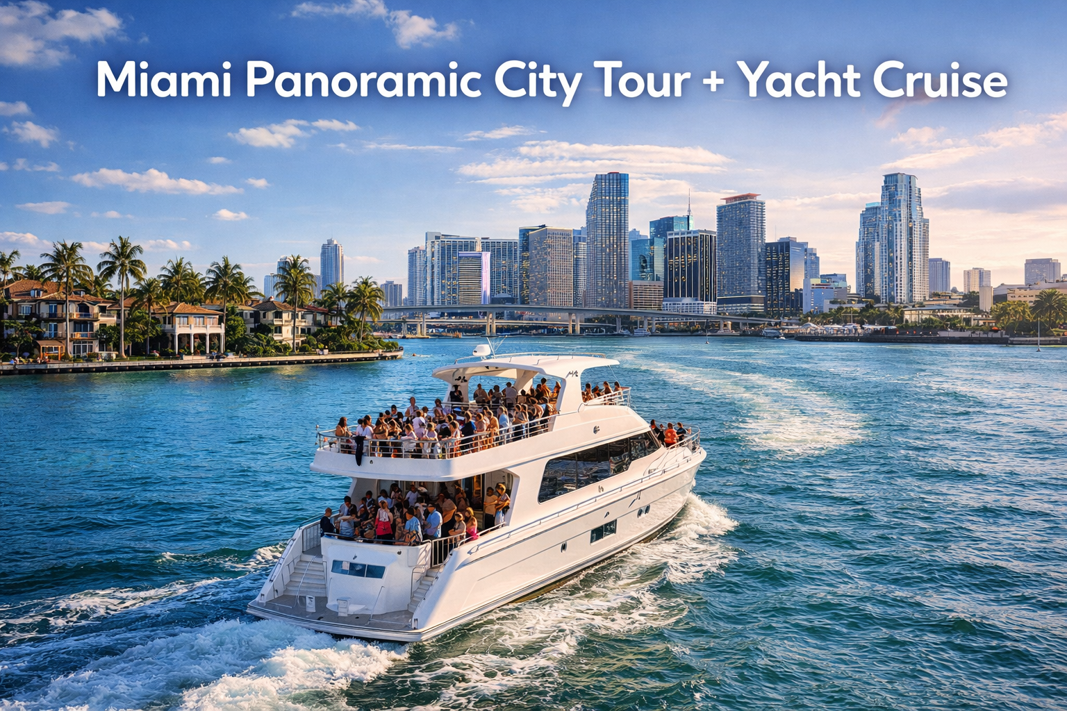 Miami Panoramic Tour & Yacht Cruise