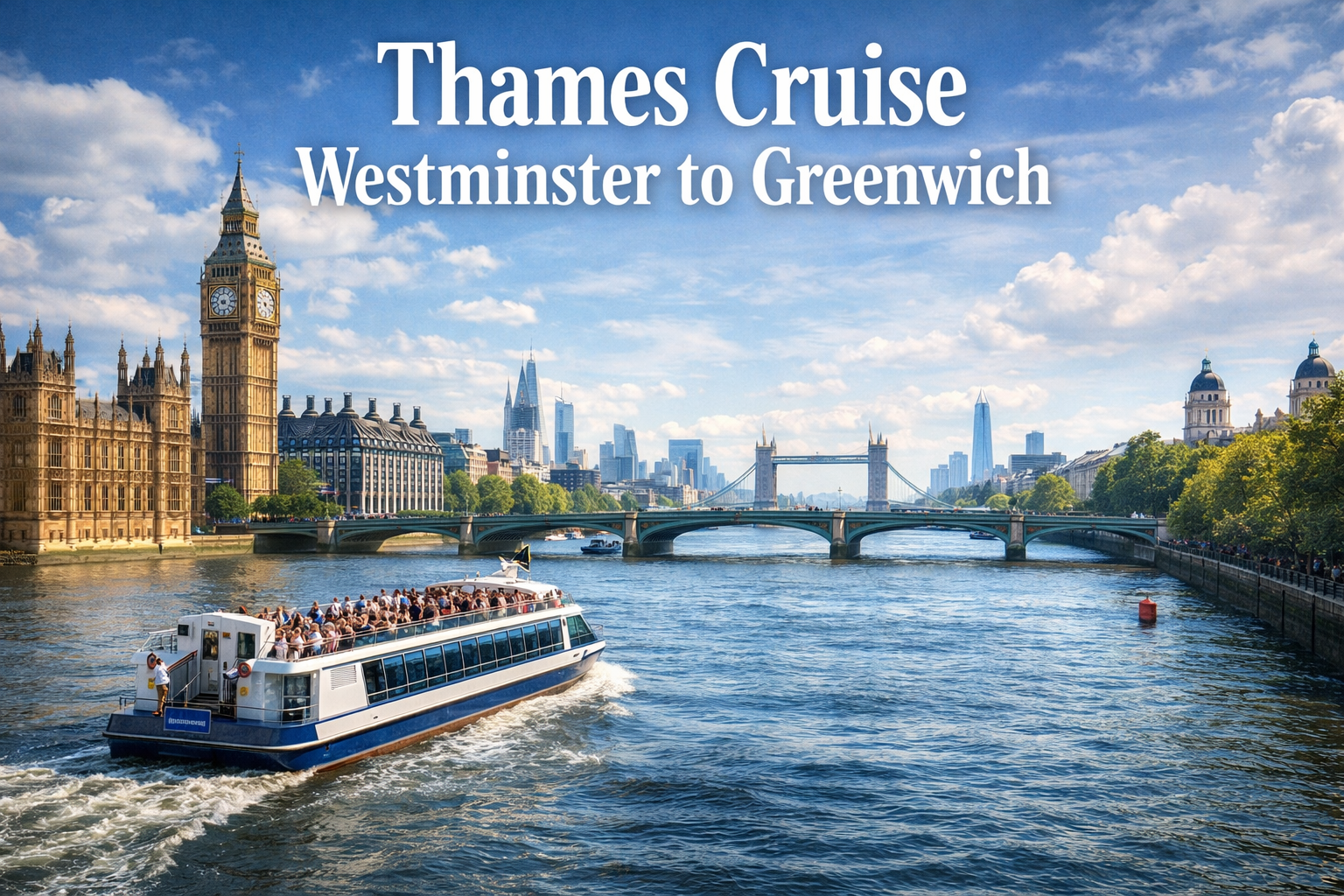 Thames Cruise Westminster to Greenwich