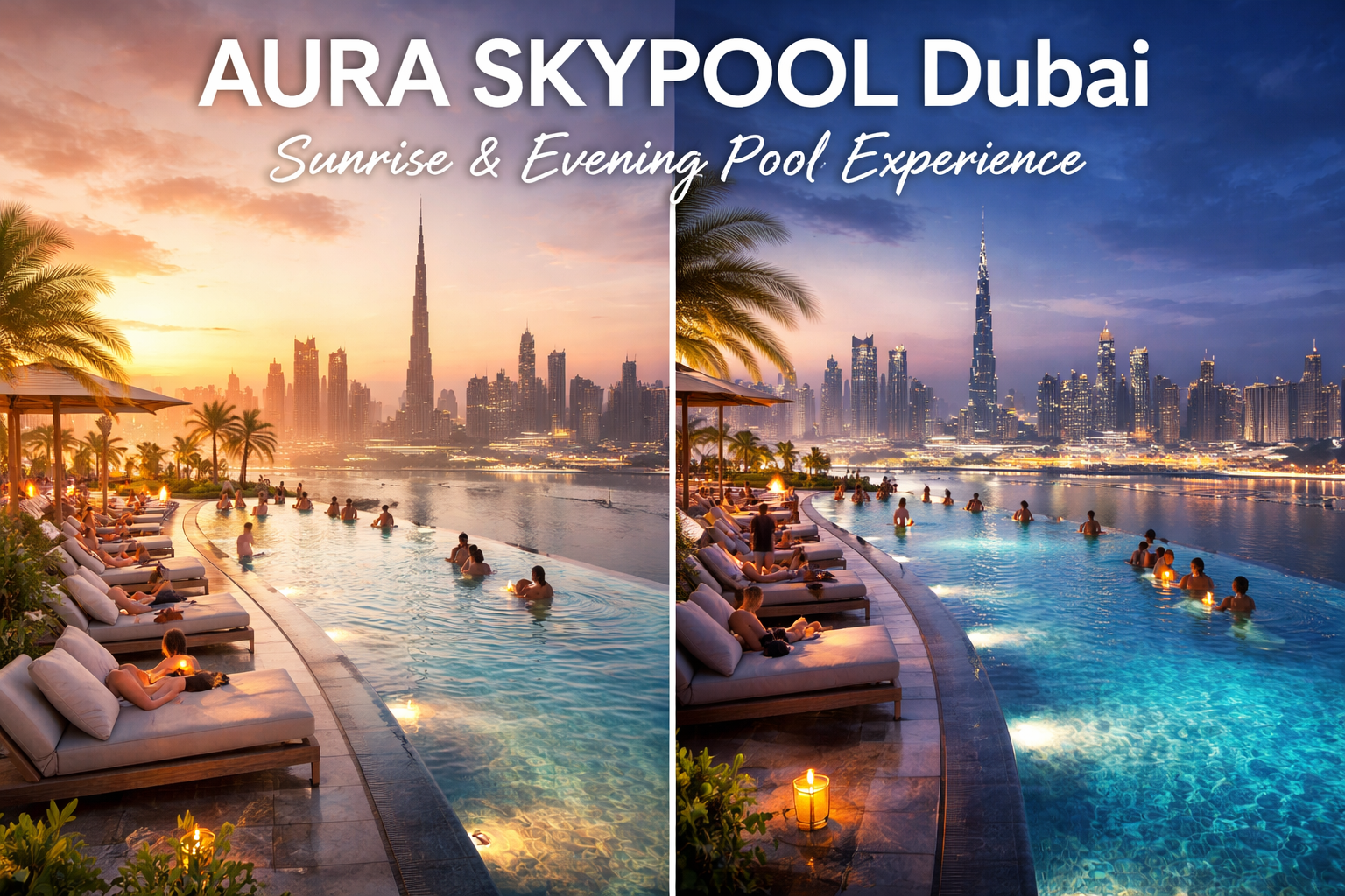 AURA SKYPOOL Dubai: Sunrise & Evening Pool Experience