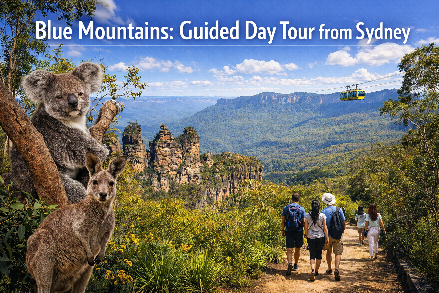 Blue Mountains Day Tour with Wildlife & Bushwalk