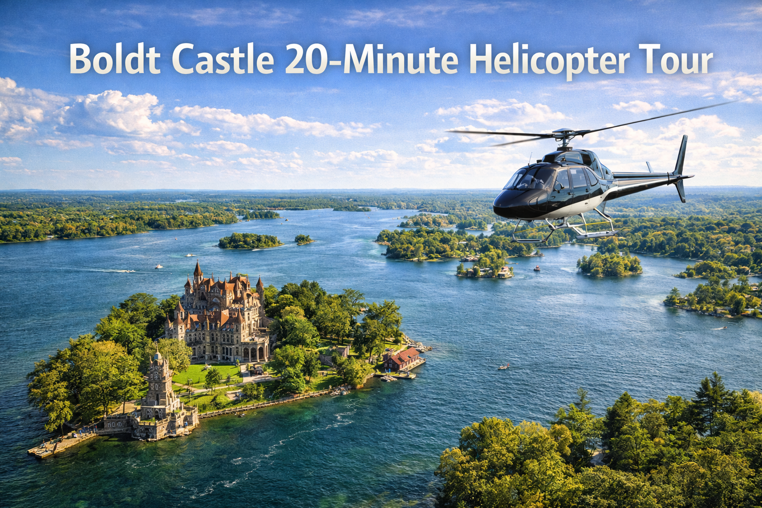 Boldt Castle 20-Minute Helicopter Tour