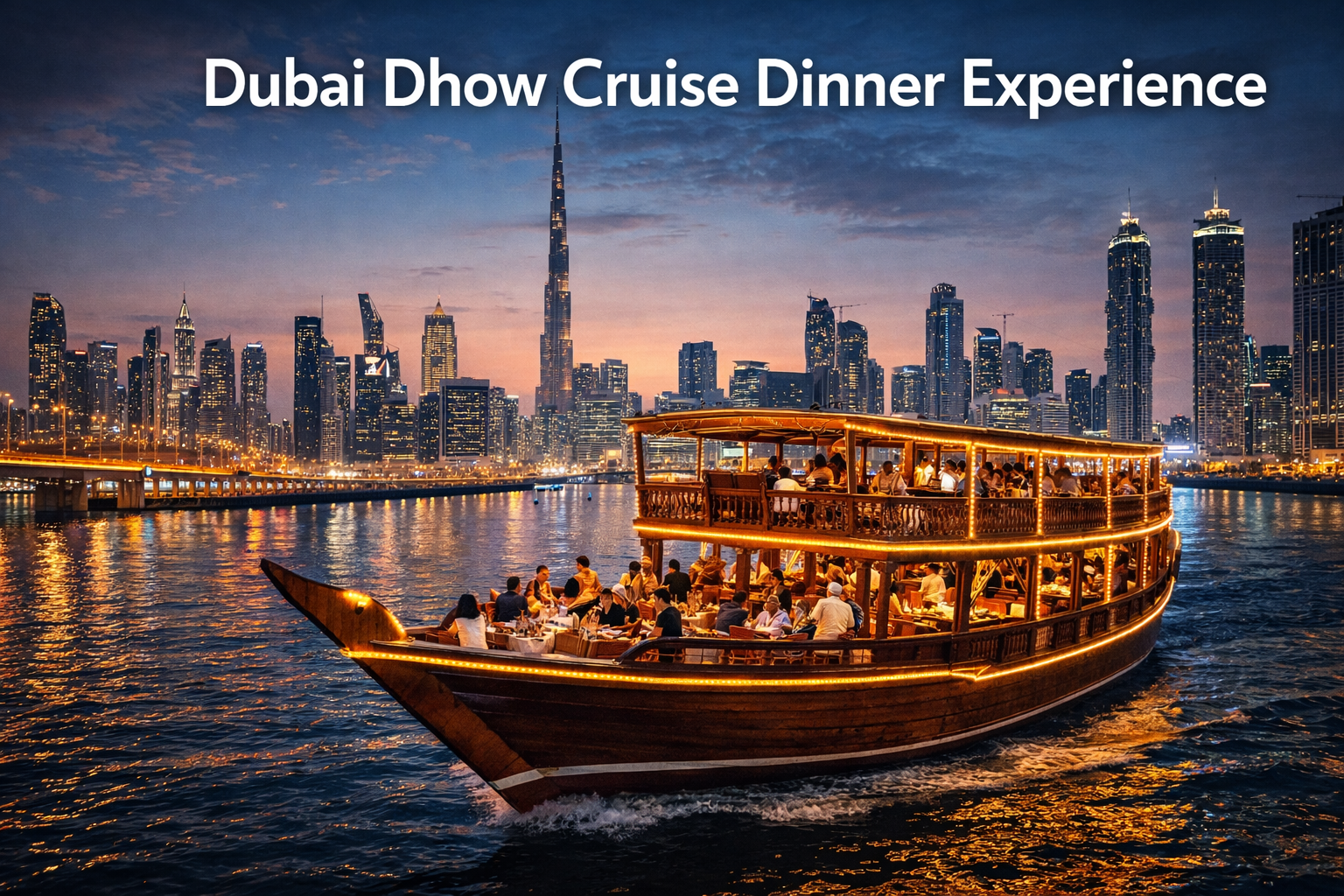 Dubai Dhow Cruise Dinner Experience