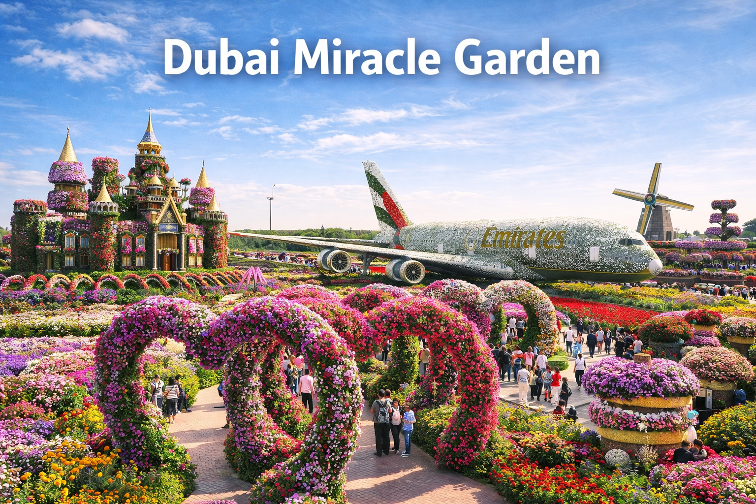 Dubai Miracle Garden Entry Ticket