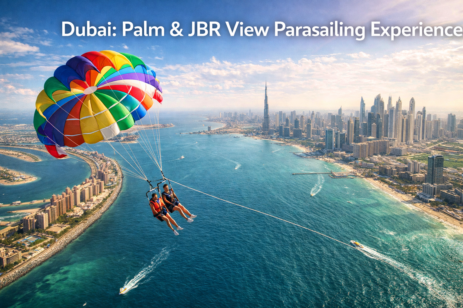 Dubai Palm & JBR Parasailing Adventure