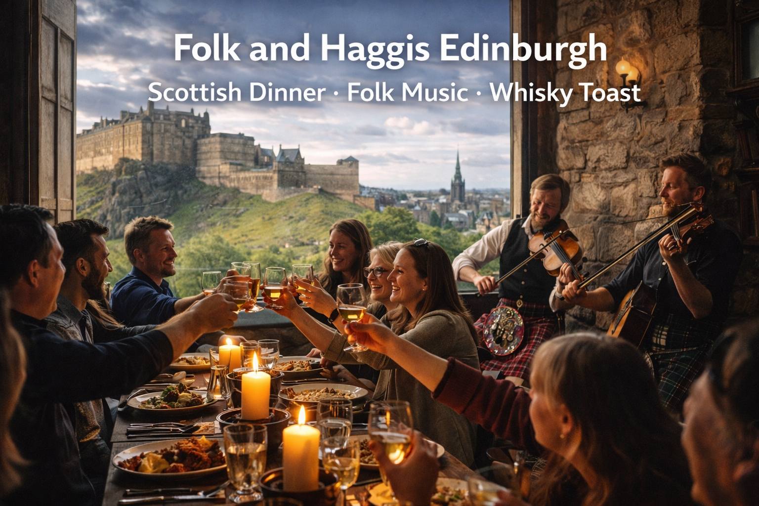 Folk and Haggis Edinburgh Dinner Experience