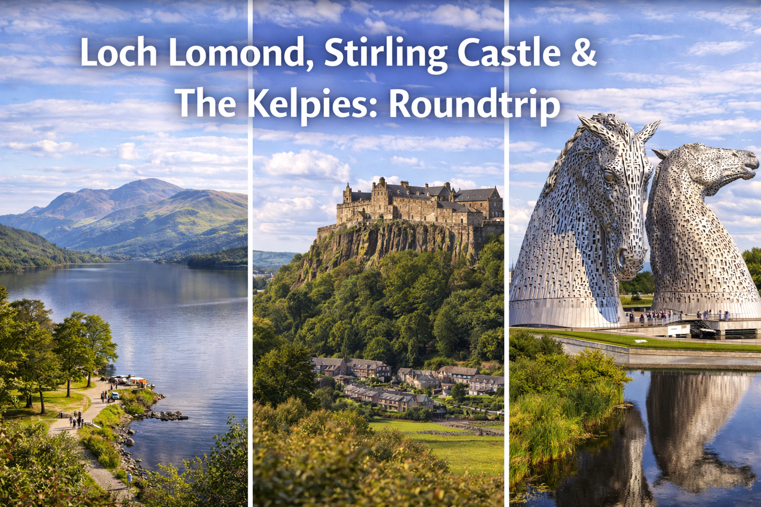 Loch Lomond, Stirling Castle & The Kelpies Day Trip