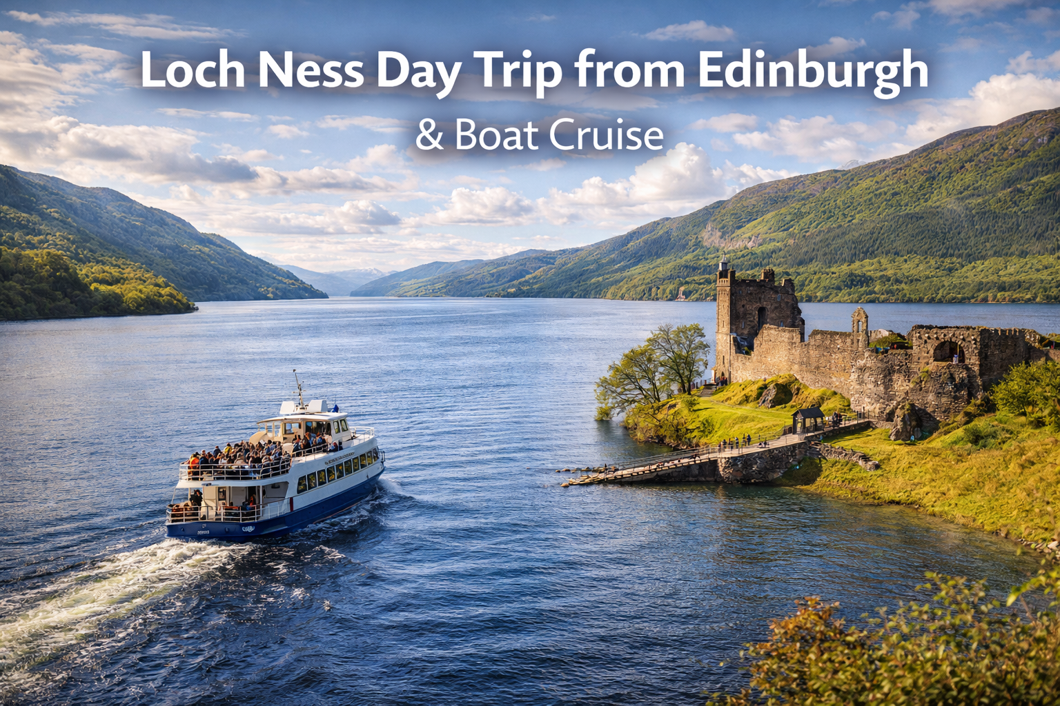 Loch Ness Day Trip from Edinburgh with Boat Cruise