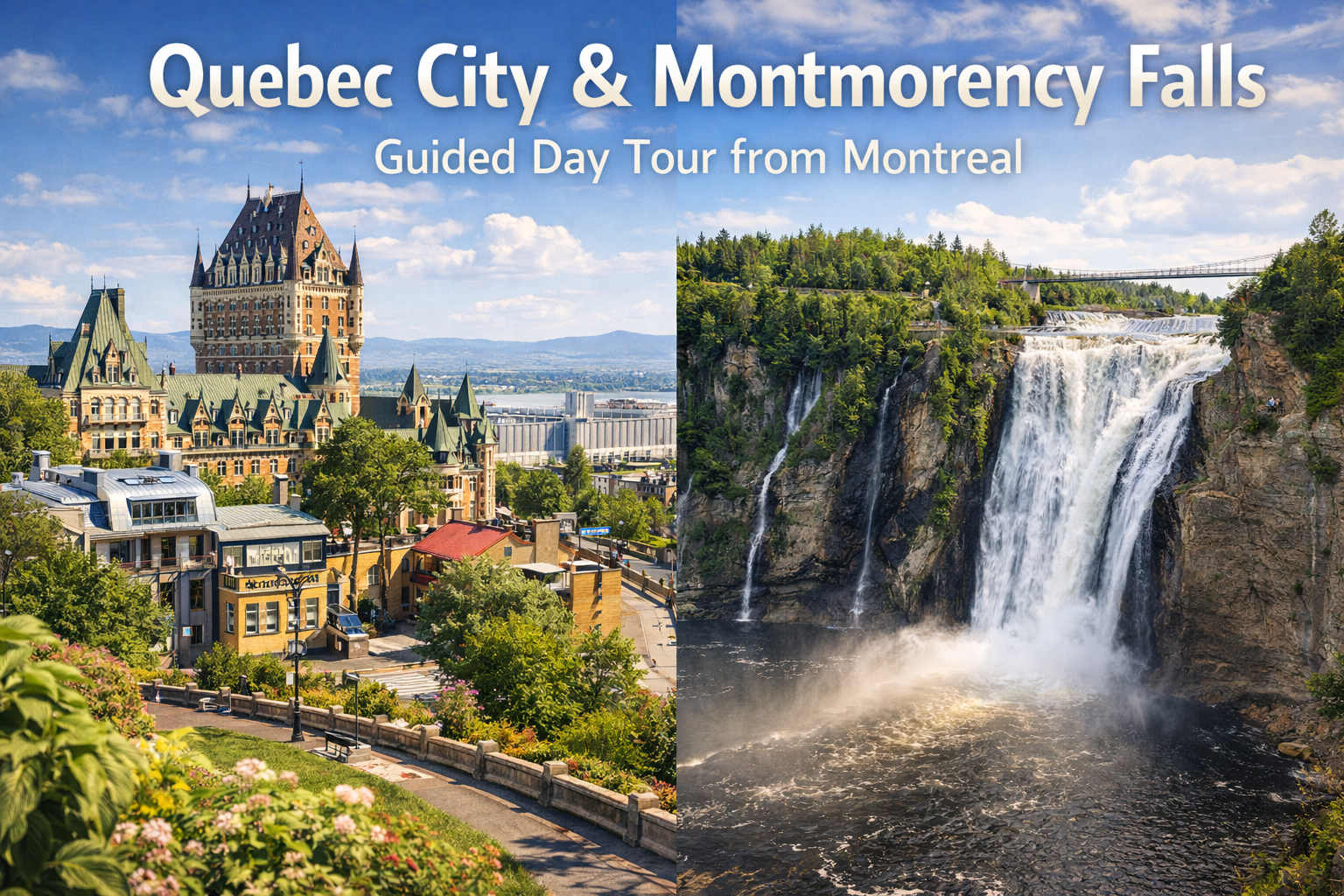 Quebec City and Montmorency Falls Day Tour from Montreal