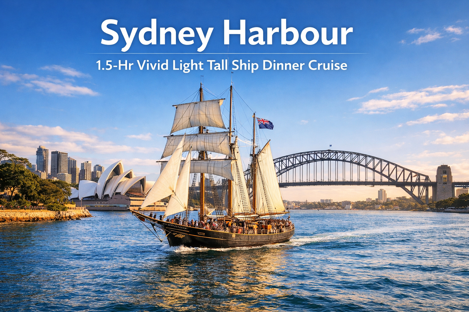 Vivid Sydney Tall Ship Dinner Cruise