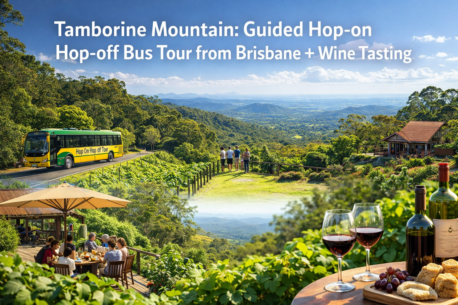 Tamborine Mountain Hop On Hop Off Tour from Brisbane with Wine Tasting