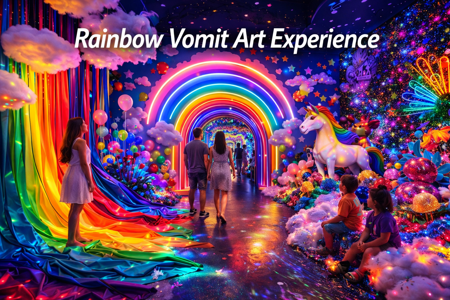 Rainbow Vomit Art Experience