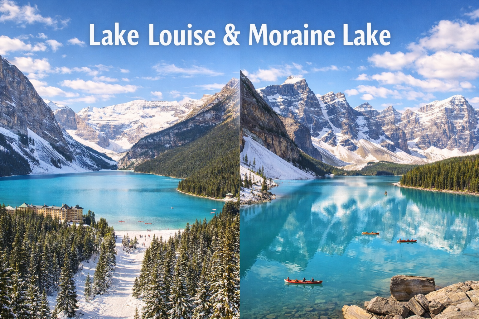 Lake Louise & Moraine Lake